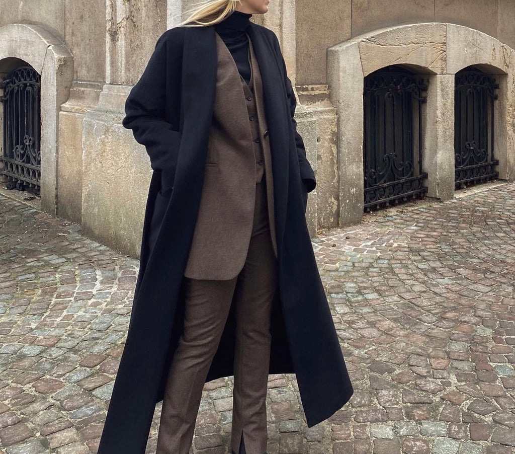 Karima blazer | Brown - Flannel wool