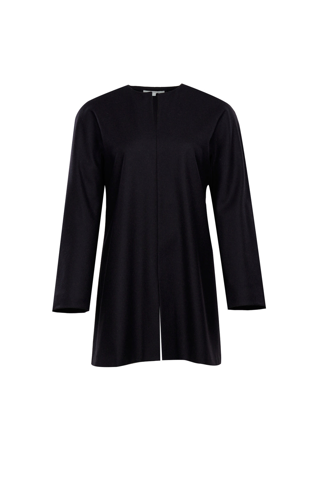 Natasha top | Black - Flannel wool