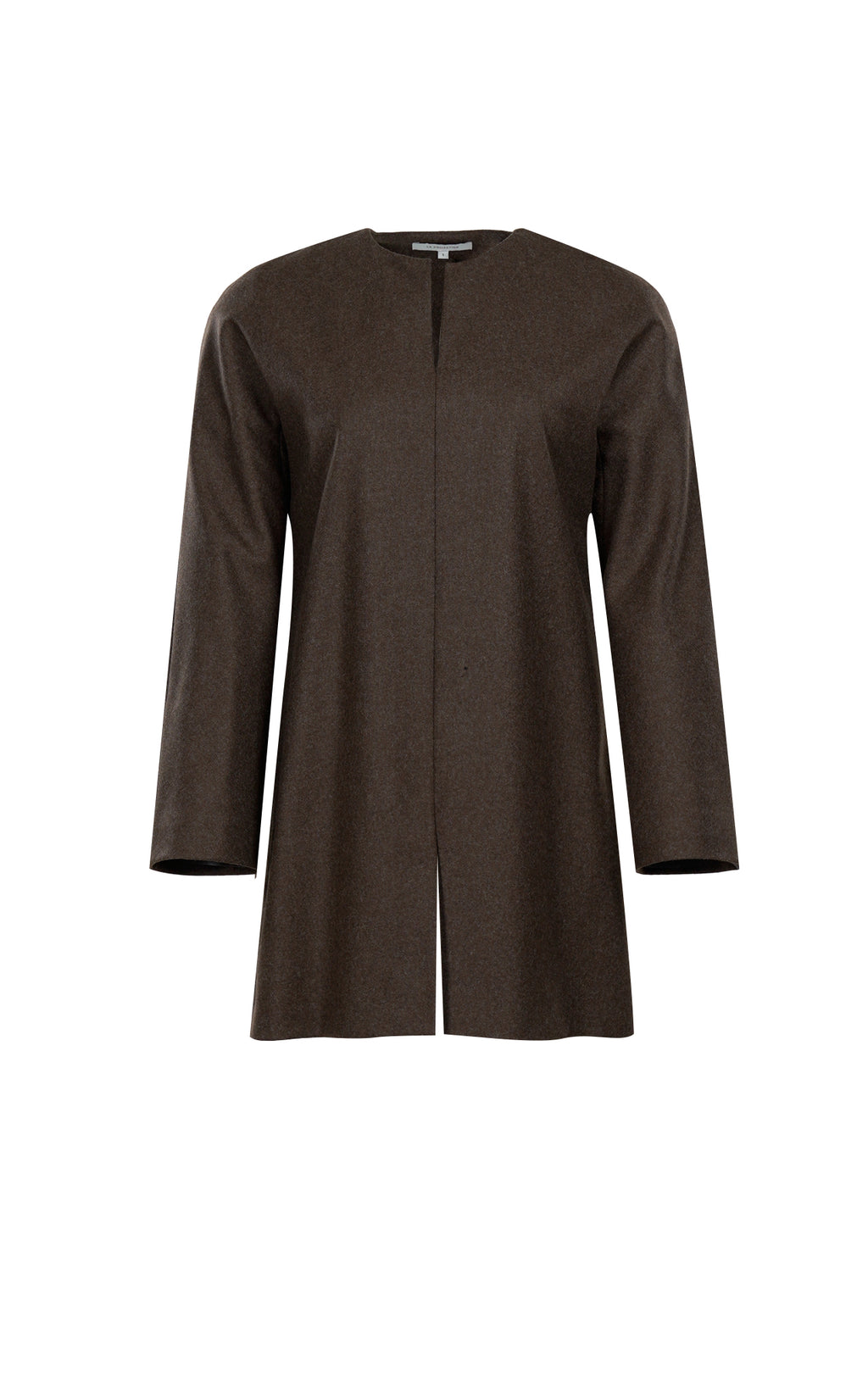 Natasha top | Brown - Flannel wool
