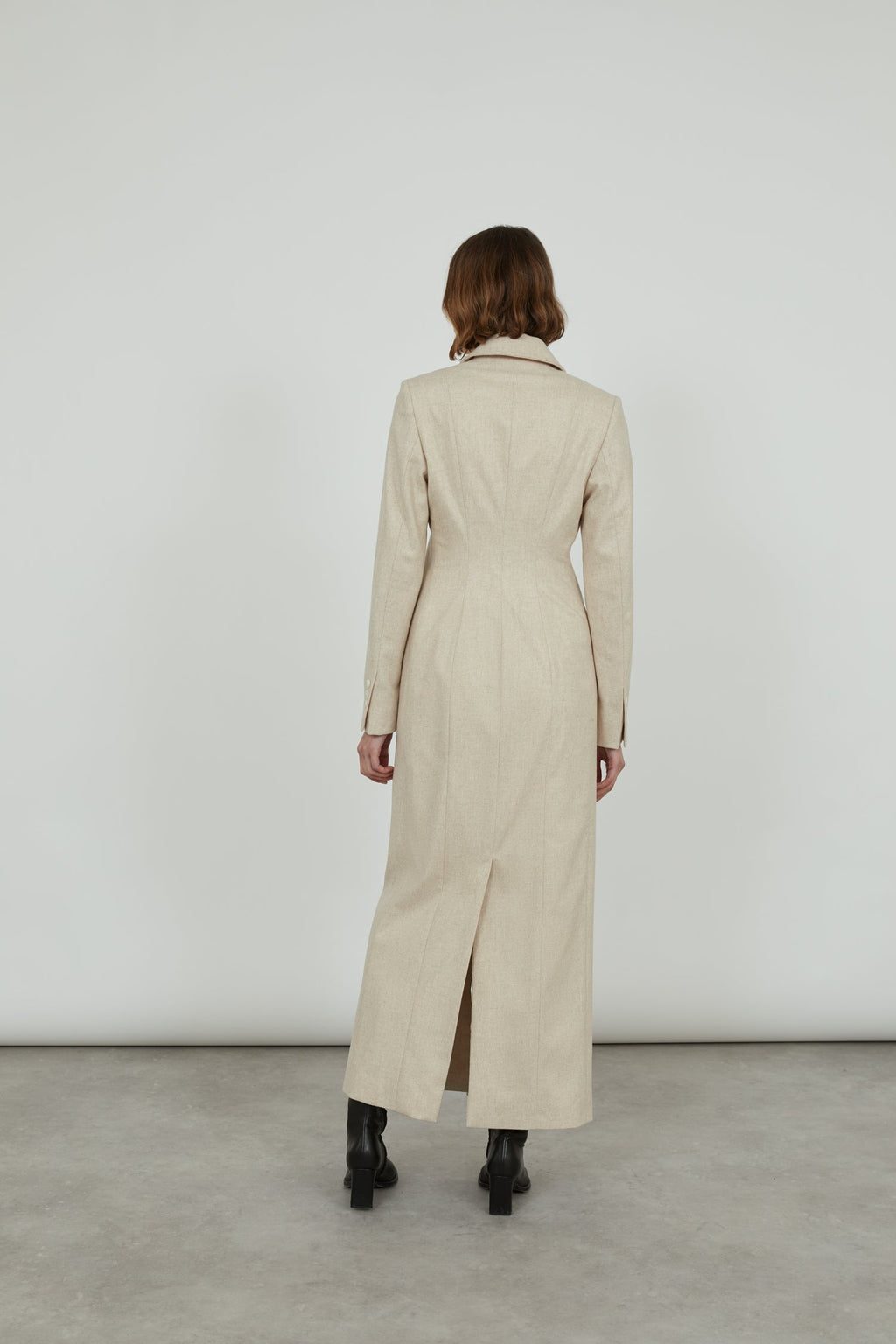 Alexandrine blazerdress | Buttercream - Flannel wool
