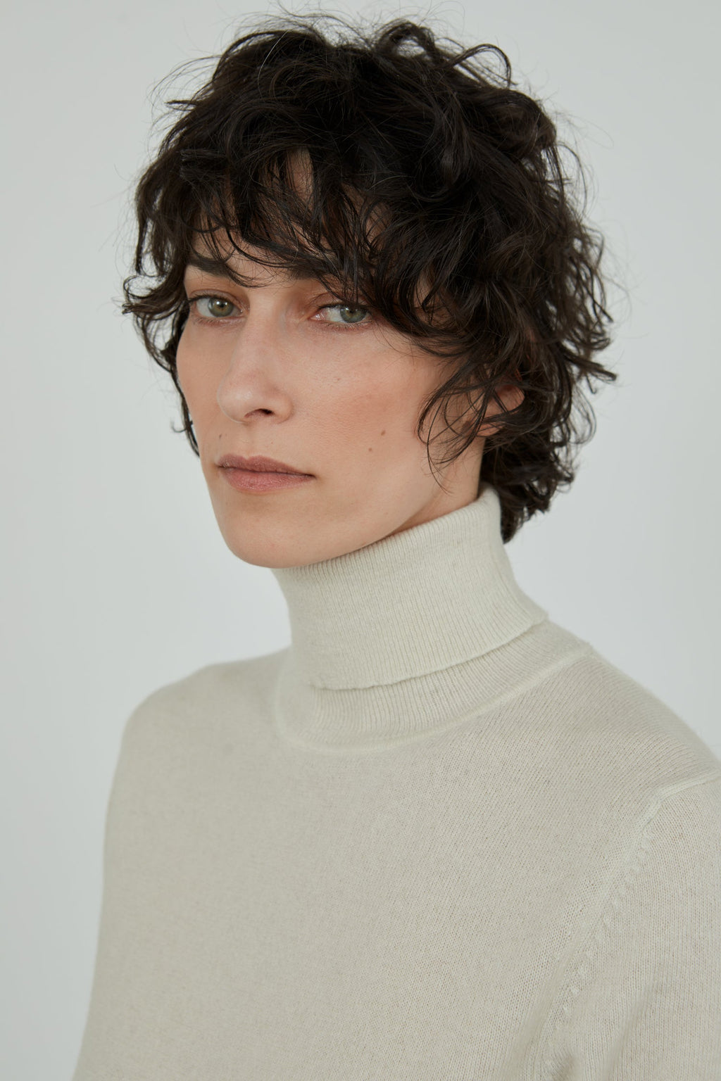 Frederica knitted top | Off White - Cashmere wool