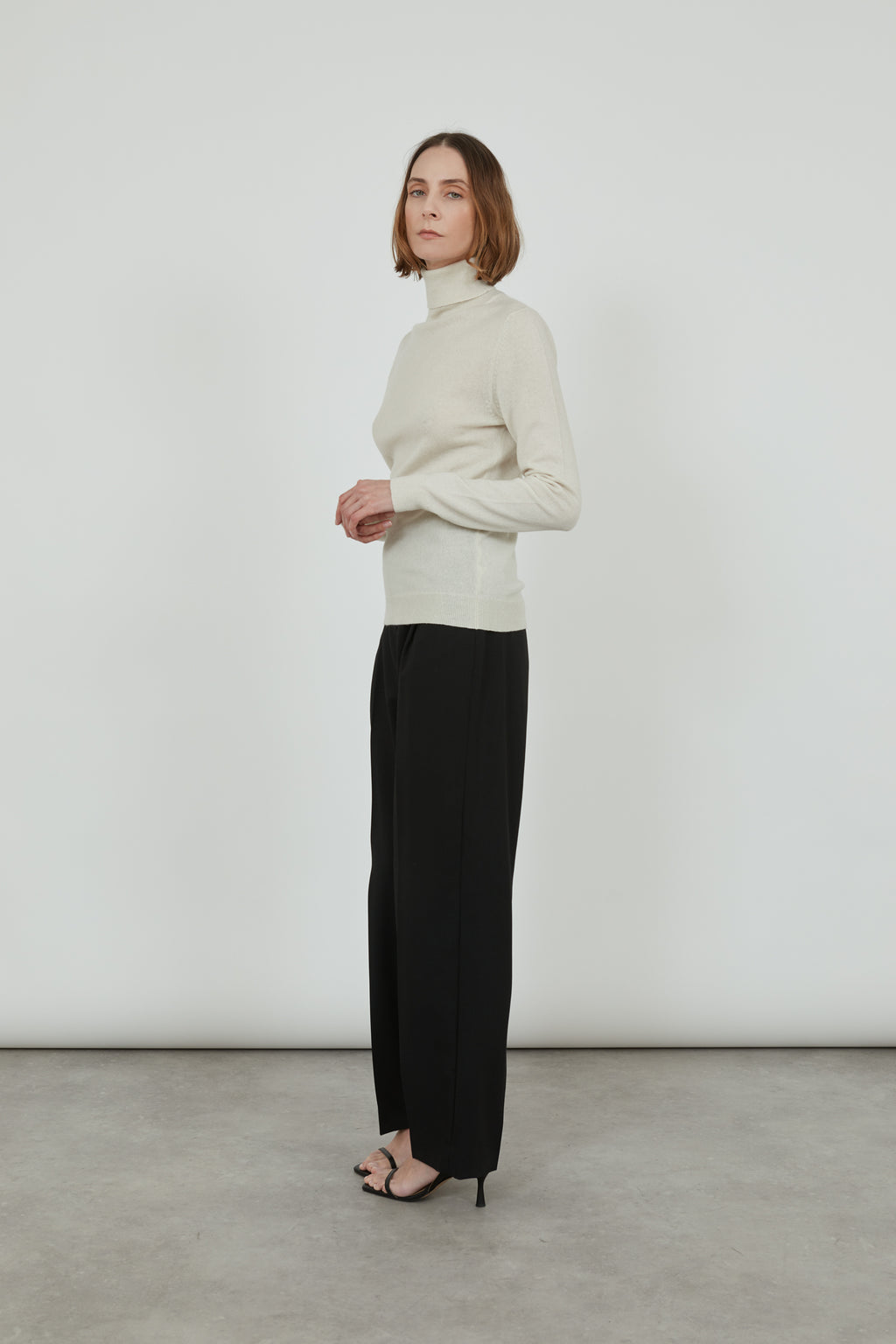 Frederica knitted top | Offwhite - Merino wool