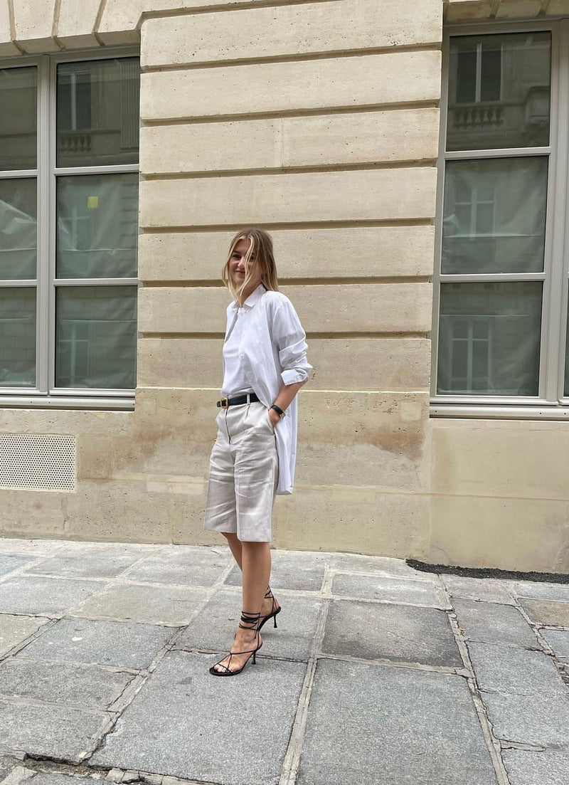 Ligia shorts | Beige - Linen blend