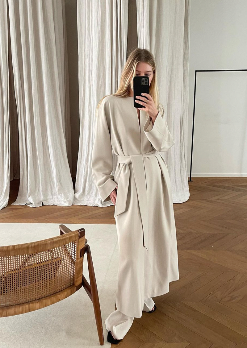 Dana coat | Beige - Wool blend