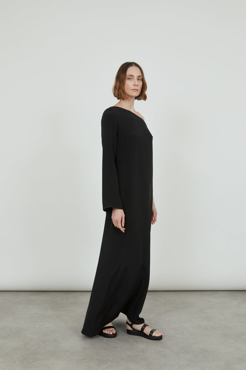 Aasta dress | Black - Crepe silk