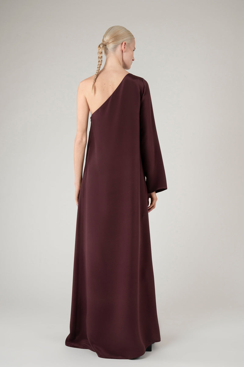 Aasta dress | Pinot noir - Crepe silk