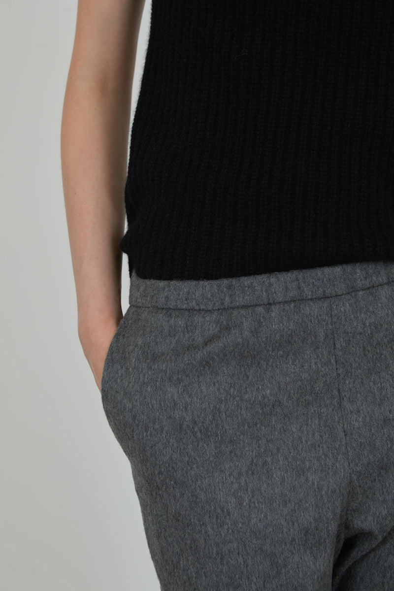 Cornelia trousers | Grey Melange - Virgin wool