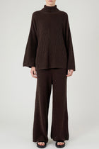 Mira Trousers - Brown - Cotton