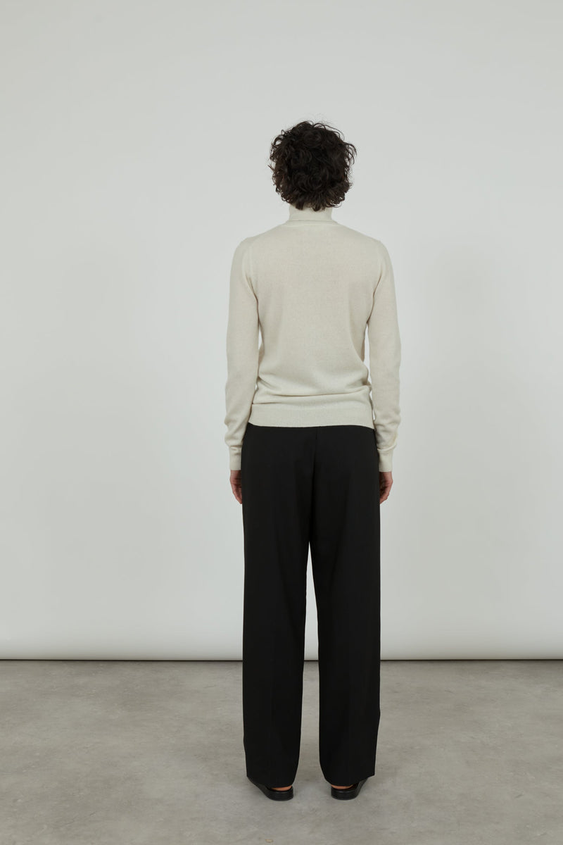 Frederica knitted top | Off White - Cashmere wool