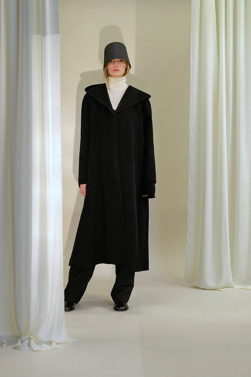 Octavia Coat - Black - cashmere